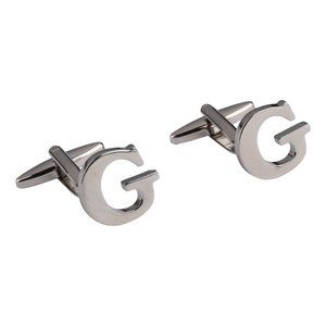 Letter G Cufflink for Formal Event, Groomsmen Gift, Wedding Attire, Anniversary